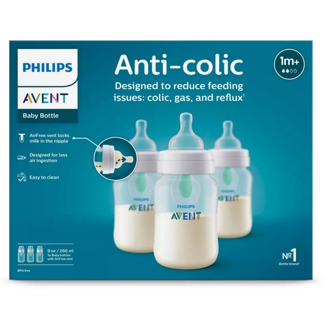 SET 3 PEPES AVENT ANTICÓLICOS 9 OZ