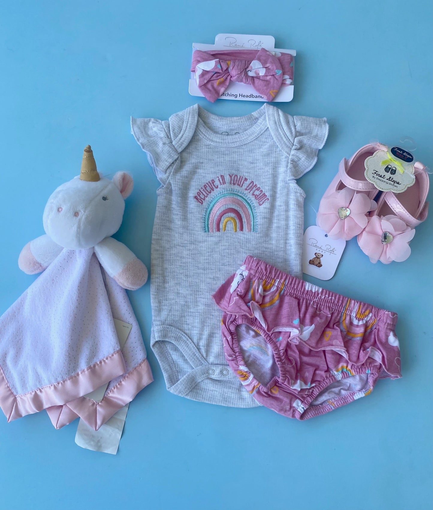 TRAJE NIÑA ARCOIRIS DREAMS 3 PIEZAS