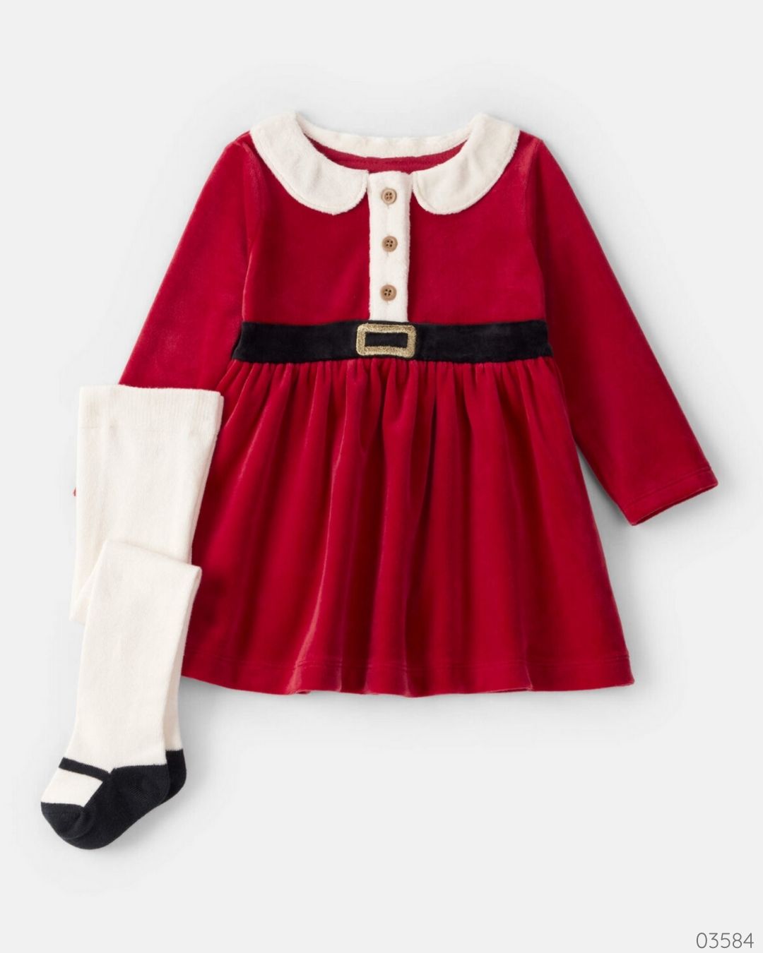 VESTIDO ROJO 2PZS SANTA CARTERS