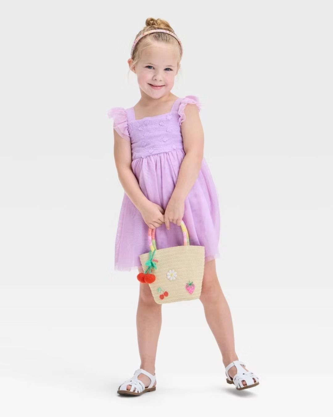 VESTIDO MORADO FLORES CAT&JACK