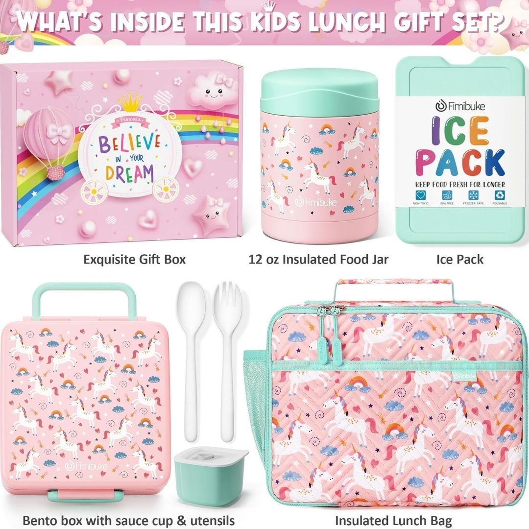 SET DE LONCHERA UNICORNIO ROSA