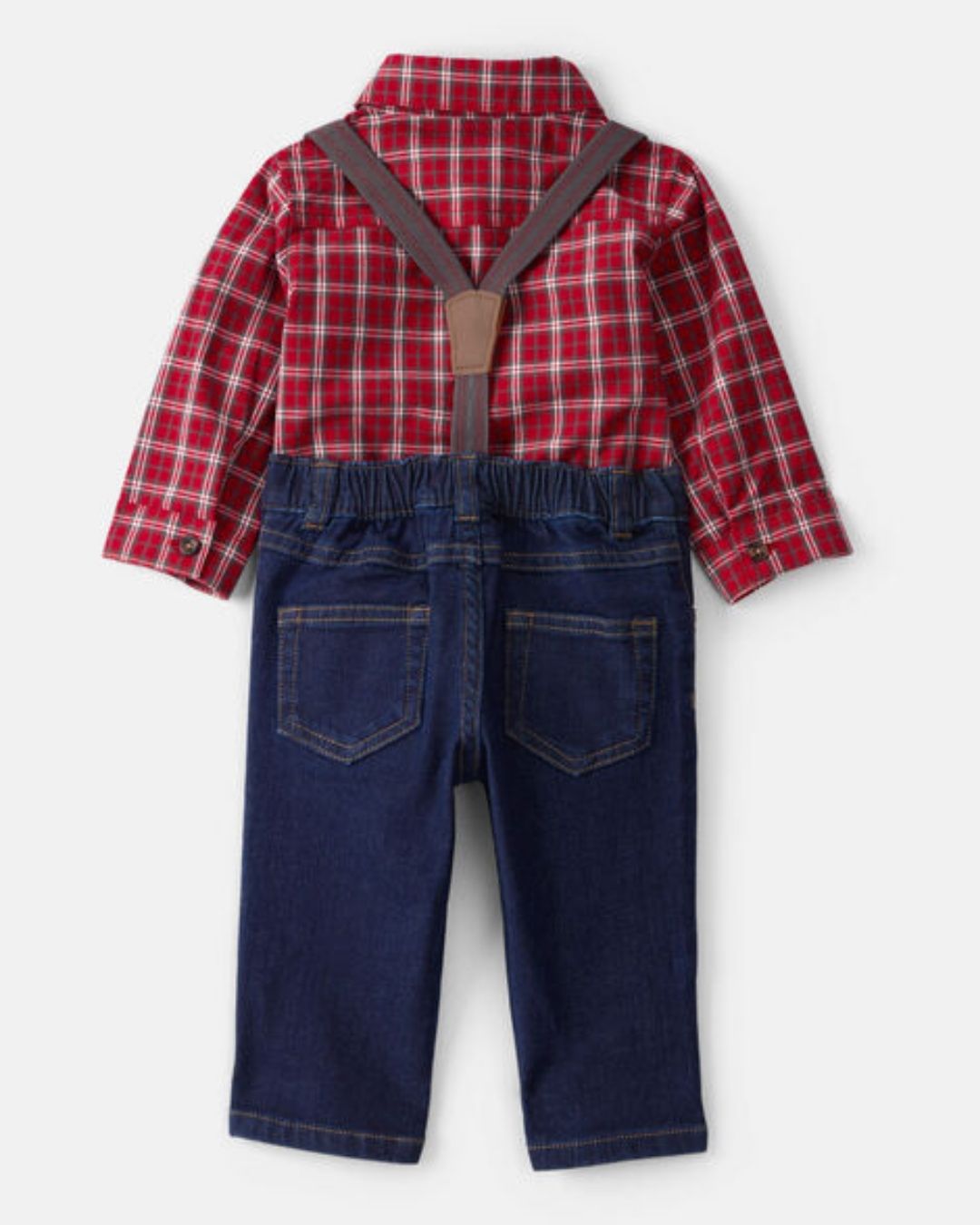 TRAJE 2PZS PANTALON AZUL TIRANTES