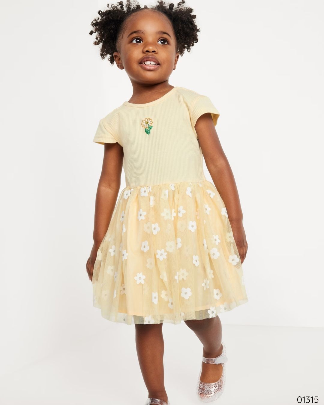 VESTIDO FLOR AMARILLO OLD NAVY