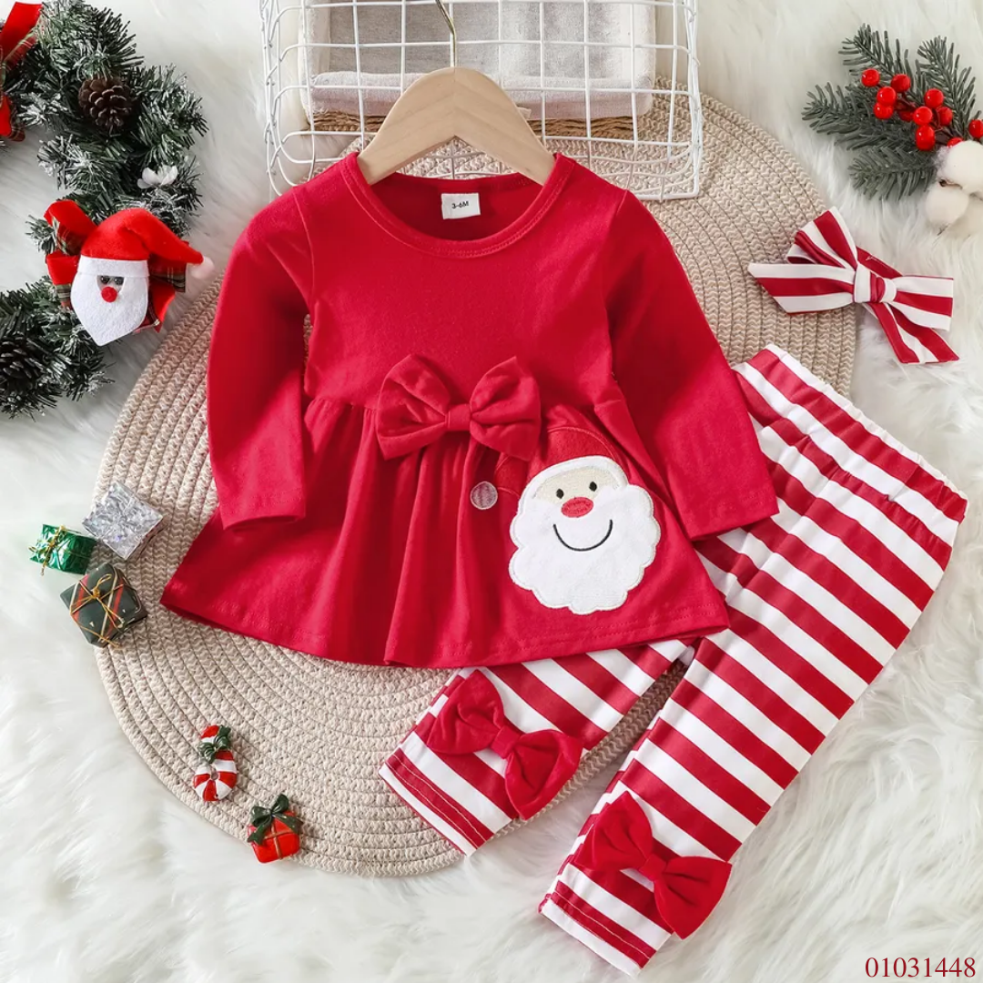 TRAJE NIÑA NAVIDEÑO SANTA