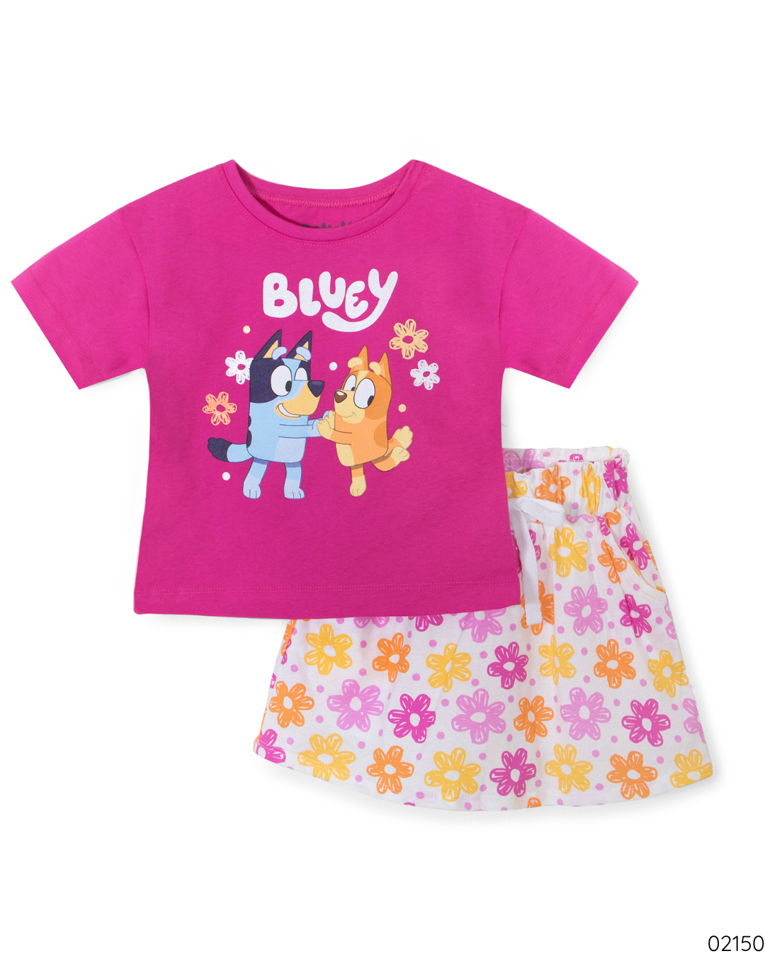 TRAJE 2 PZS BLUEY FLORES