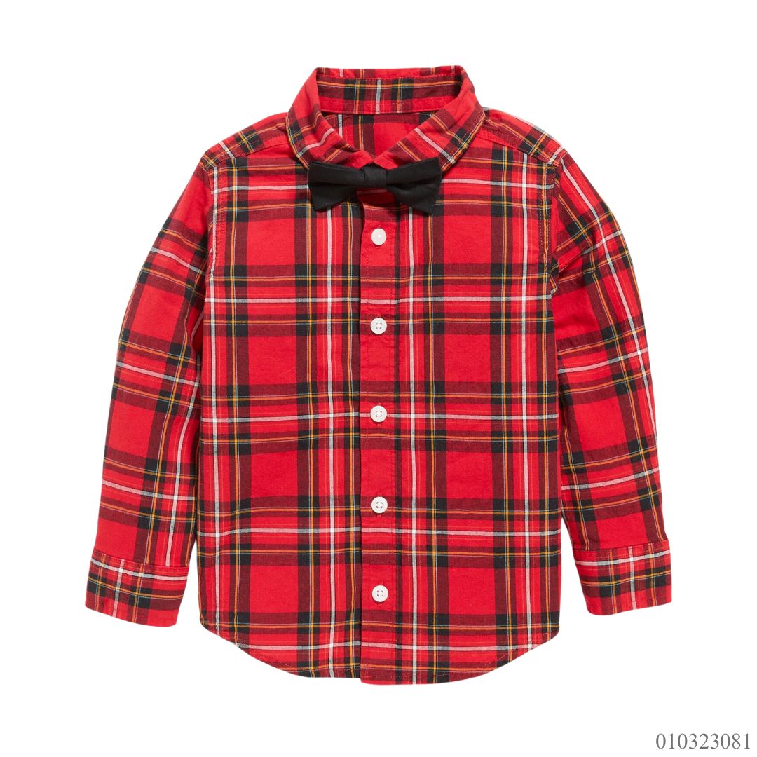 CAMISA FORMAL ROJA CON CHONGO