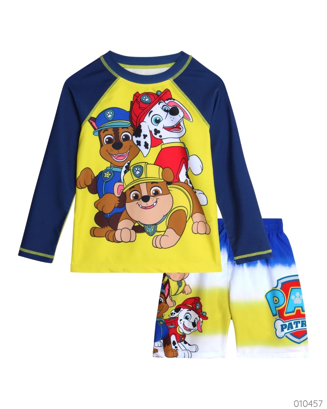 TRAJE DE BAÑO 2 PZS PAW PATROL AMARILLO UPF 50+