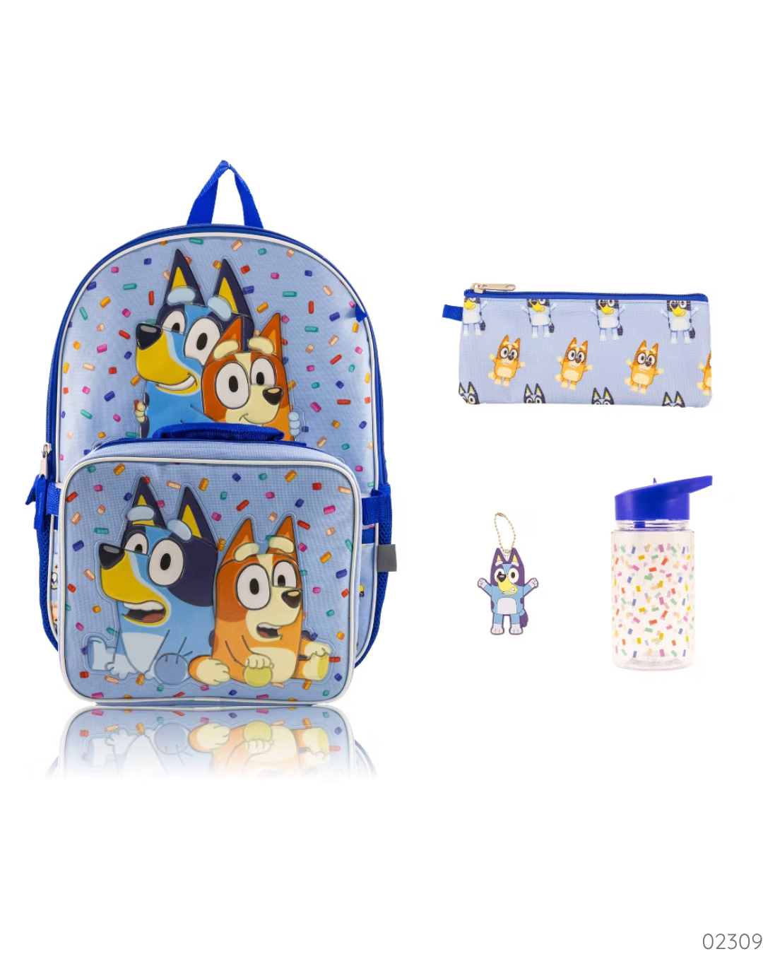 SET MOCHILA BLUEY 5 PZS