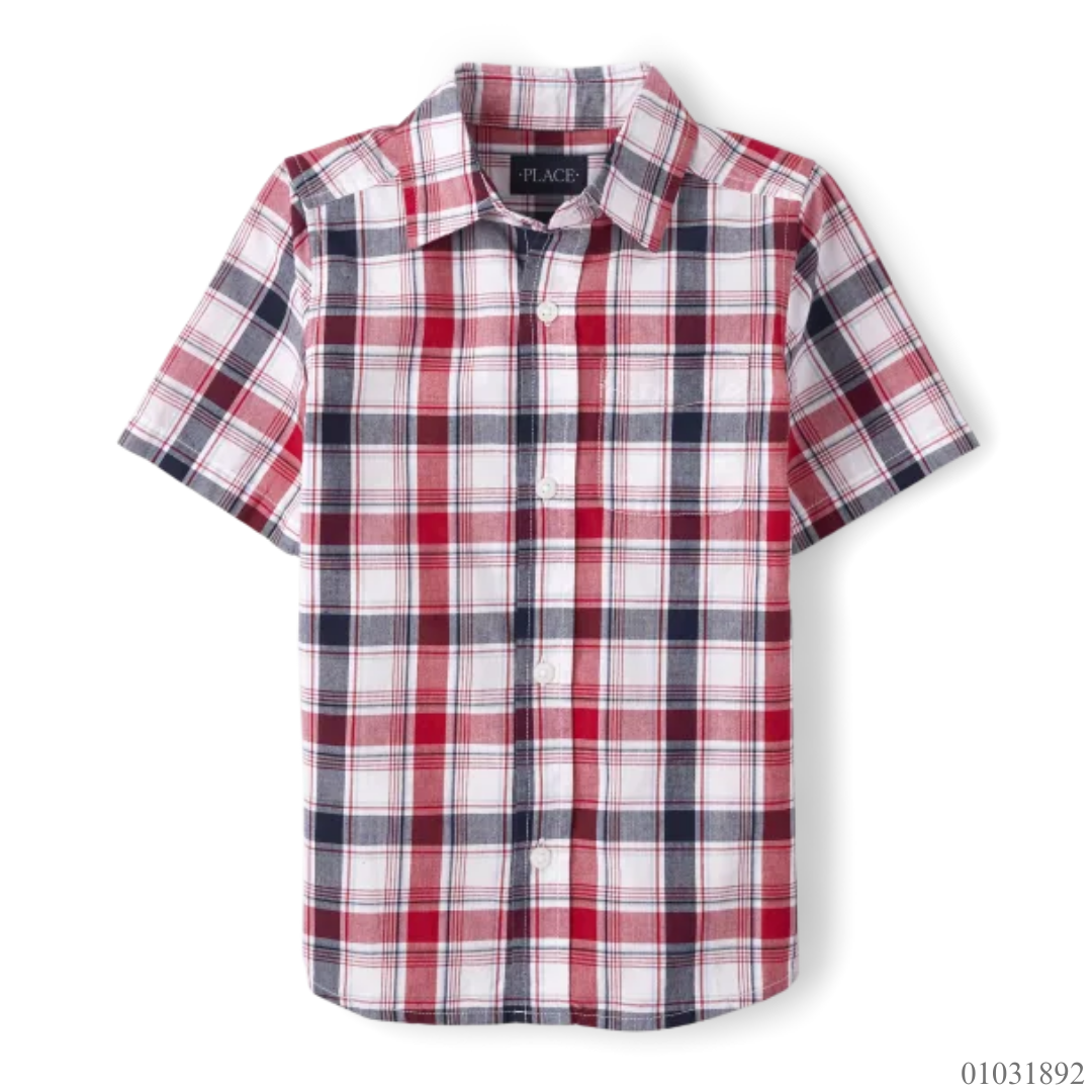 CAMISA CUADROS ROJO AZUL THE CHILDRENS PLACE