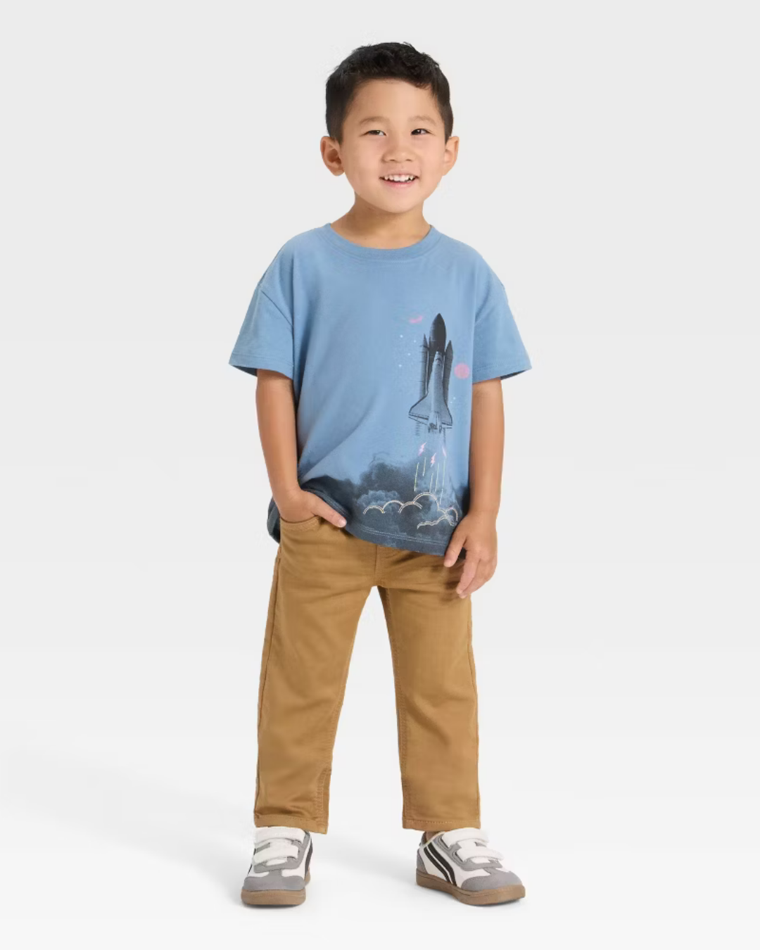PANTALON PULL ON RECTO CAFÉ CAT & JACK
