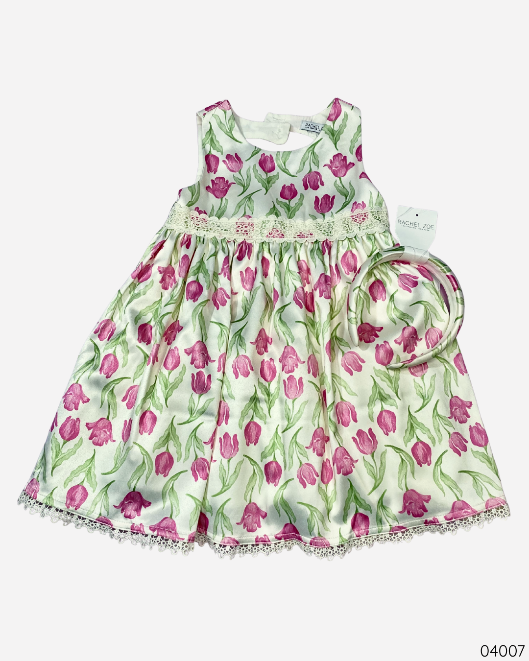 VESTIDO 2PZ BLANCO FLORES