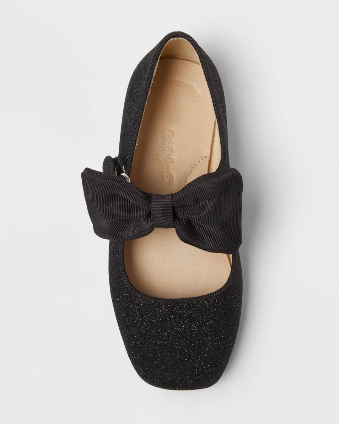 ZAPATOS NEGROS PUNTA CUADRADA CAT & JACK
