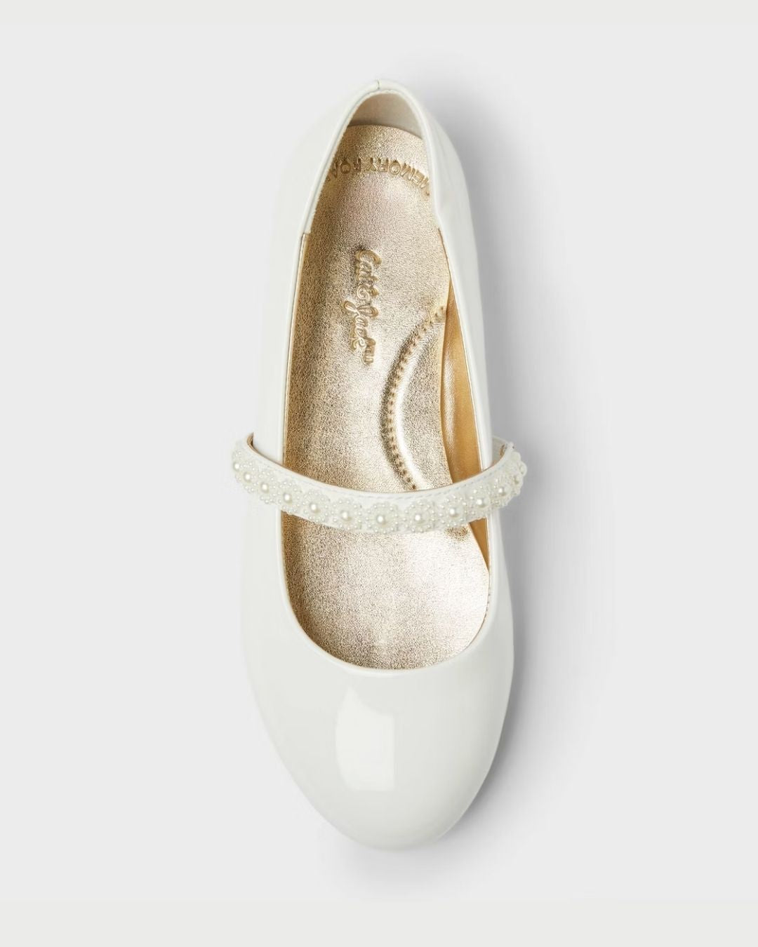 ZAPATOS BLANCOS CAT&JACK FLORCITAS