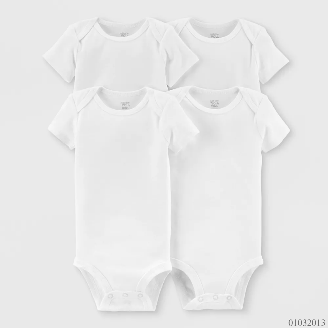 MAMELUCOS BLANCOS 4 PZS CARTERS