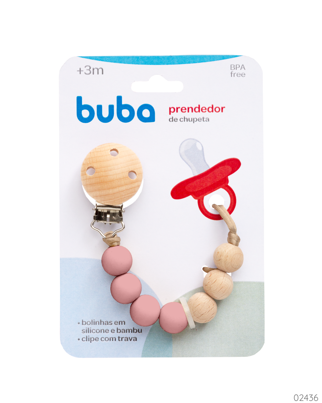 PORTA CHUPON ROSADO BUBA