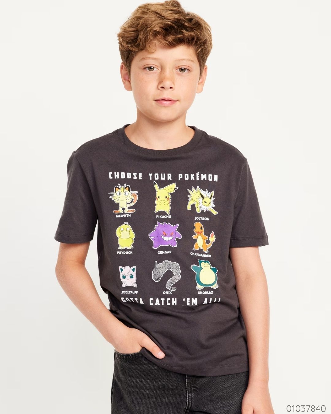 CAMISA POKEMON NEGRA OLD NAVY