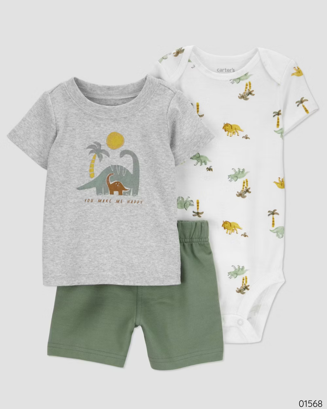 TRAJE CARTER SHORT DINOSAURIOS