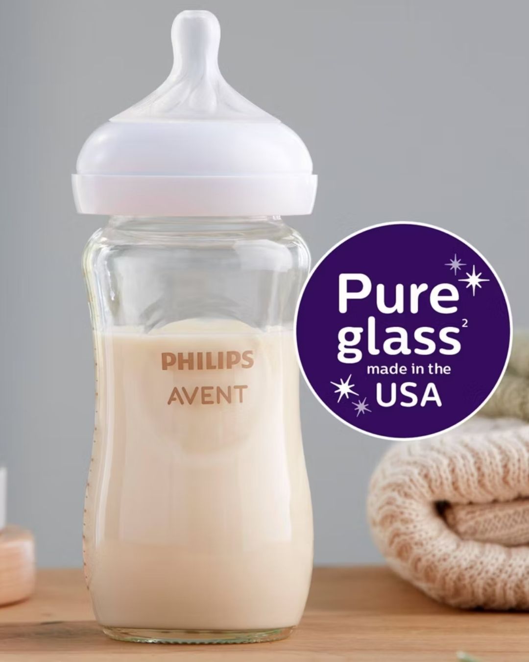 PEPES AVENT VIDRIO 8 OZ 1M+