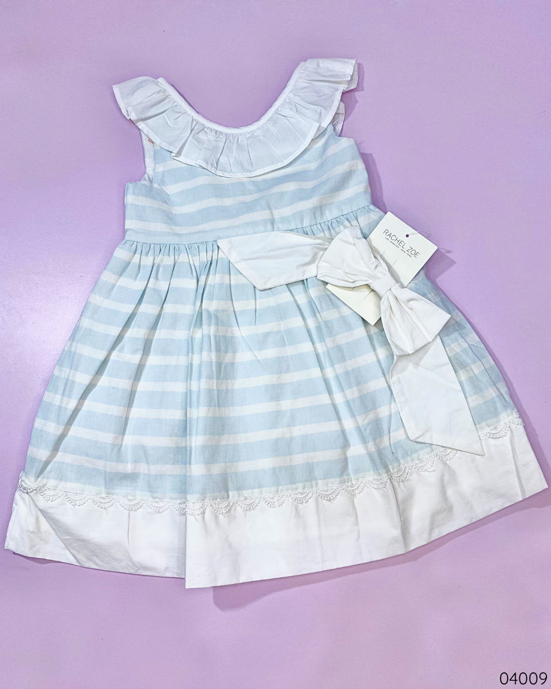 VESTIDO BLANCO AZUL GANCHO