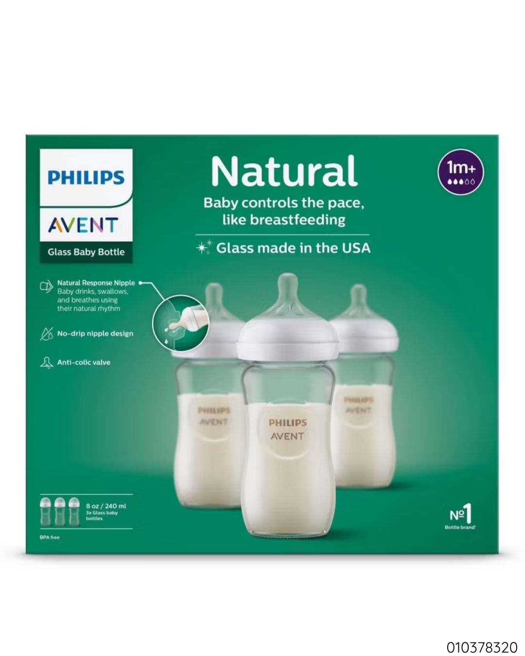 PEPES AVENT SET 3 VIDRIO 8 OZ