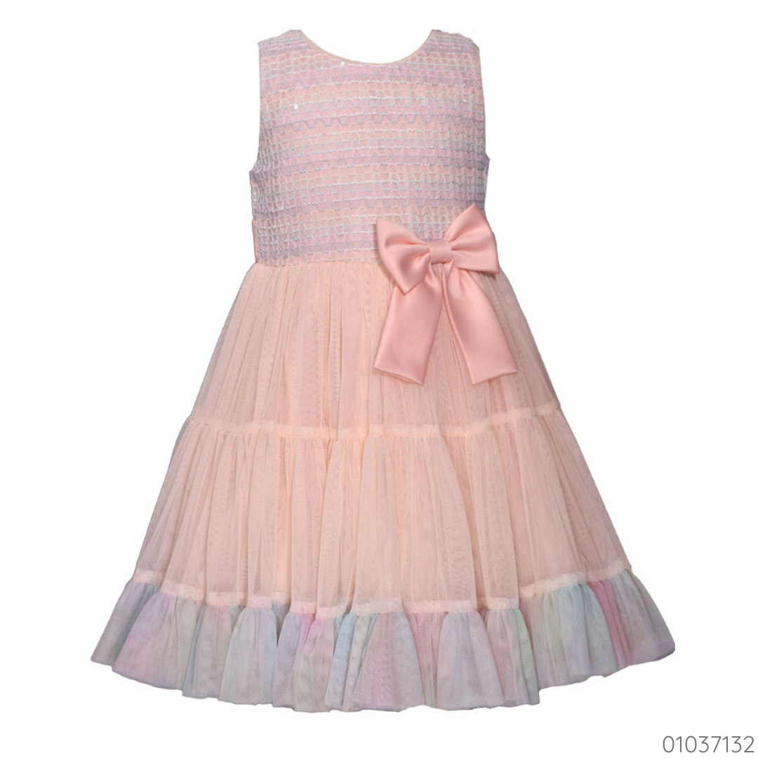 VESTIDO CHONGO LADO TUL ROSA