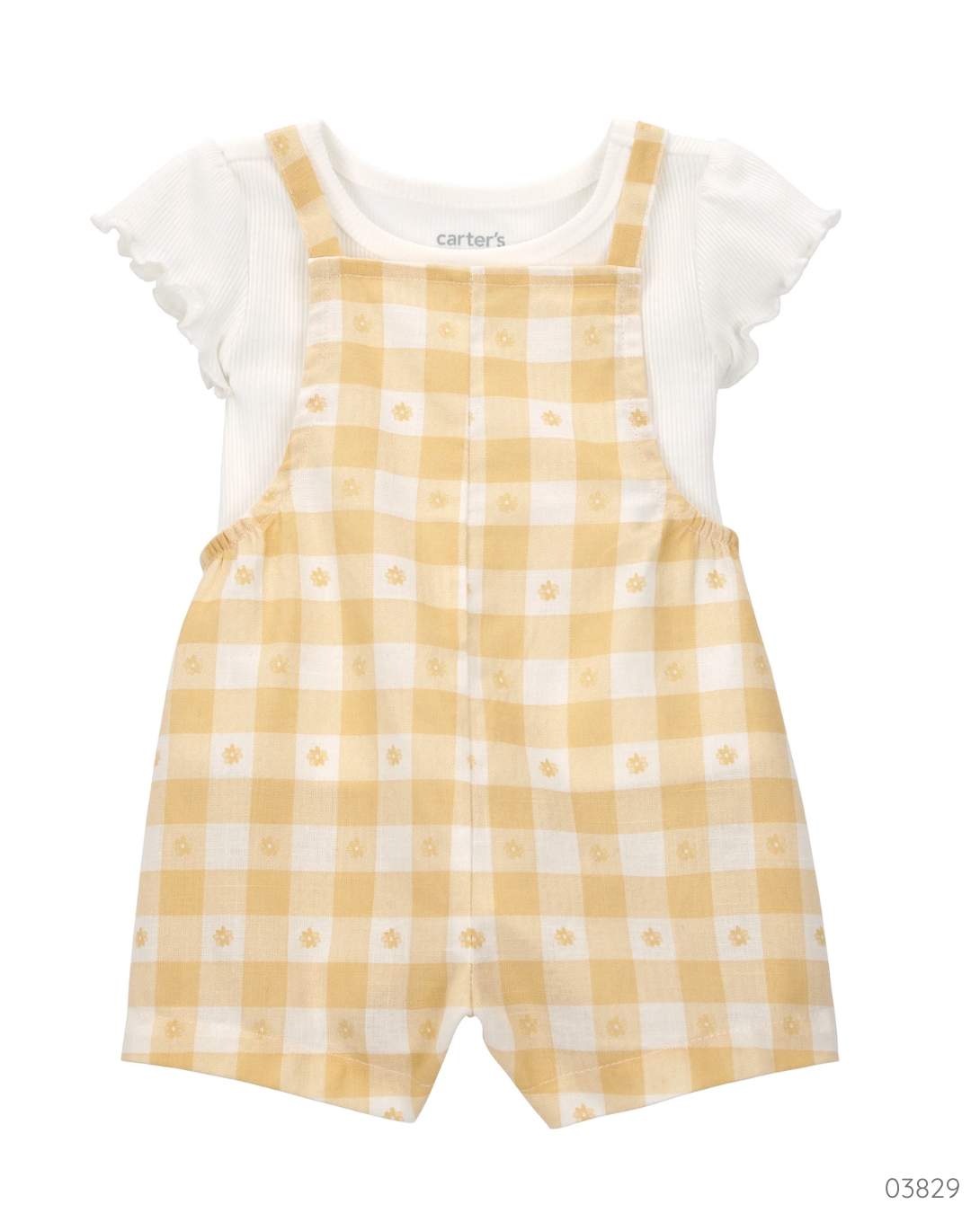 TRAJE 2 PZS AMARILLO BLANCO