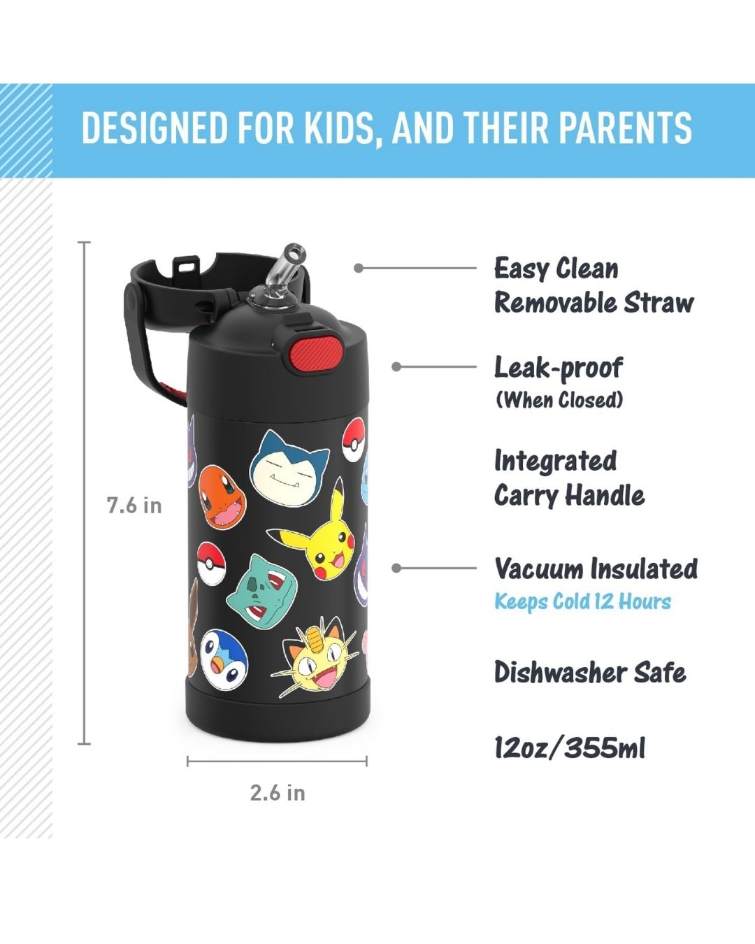 TERMO DE POKEMON 12 OZ THERMOS