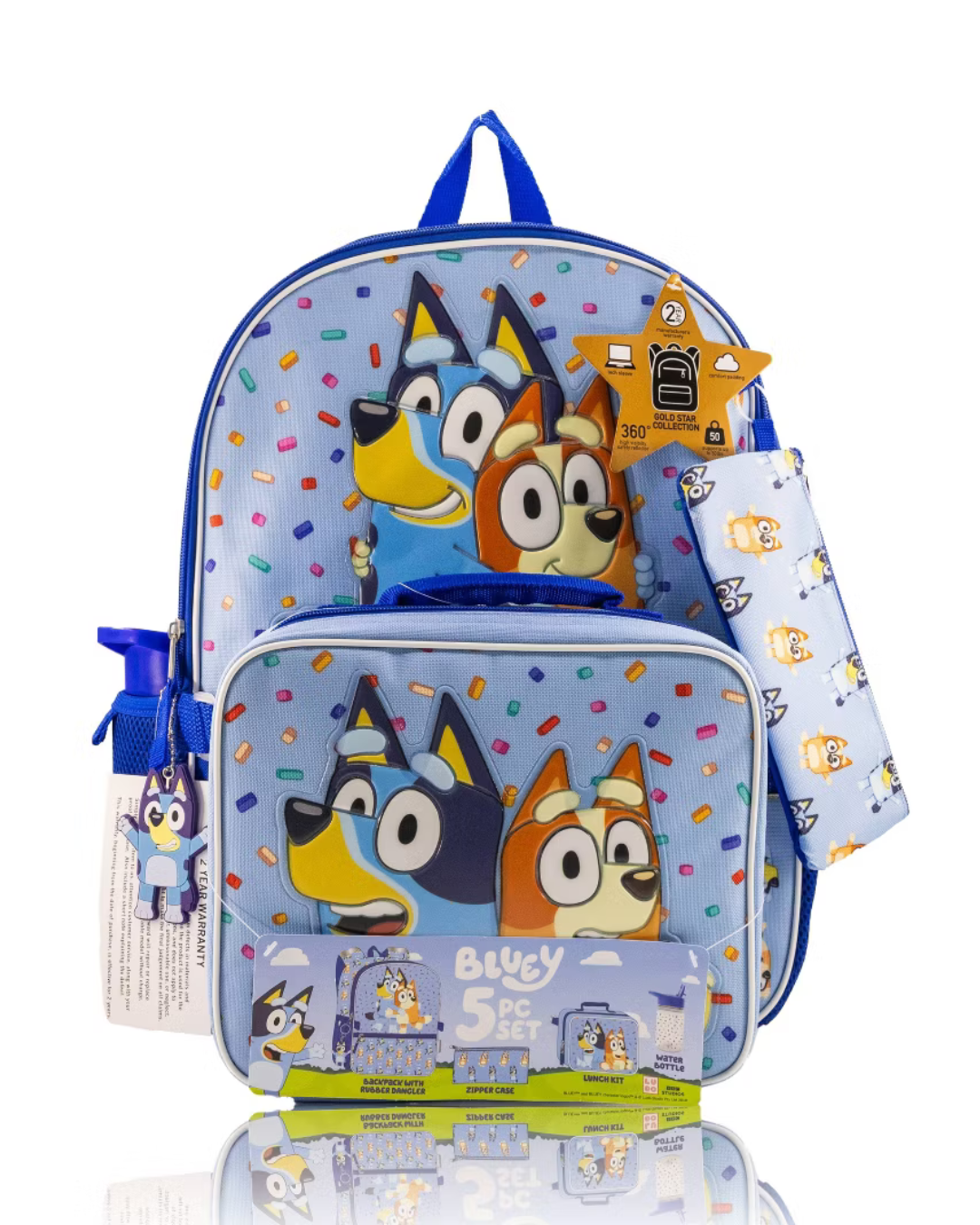SET MOCHILA BLUEY 5 PZS