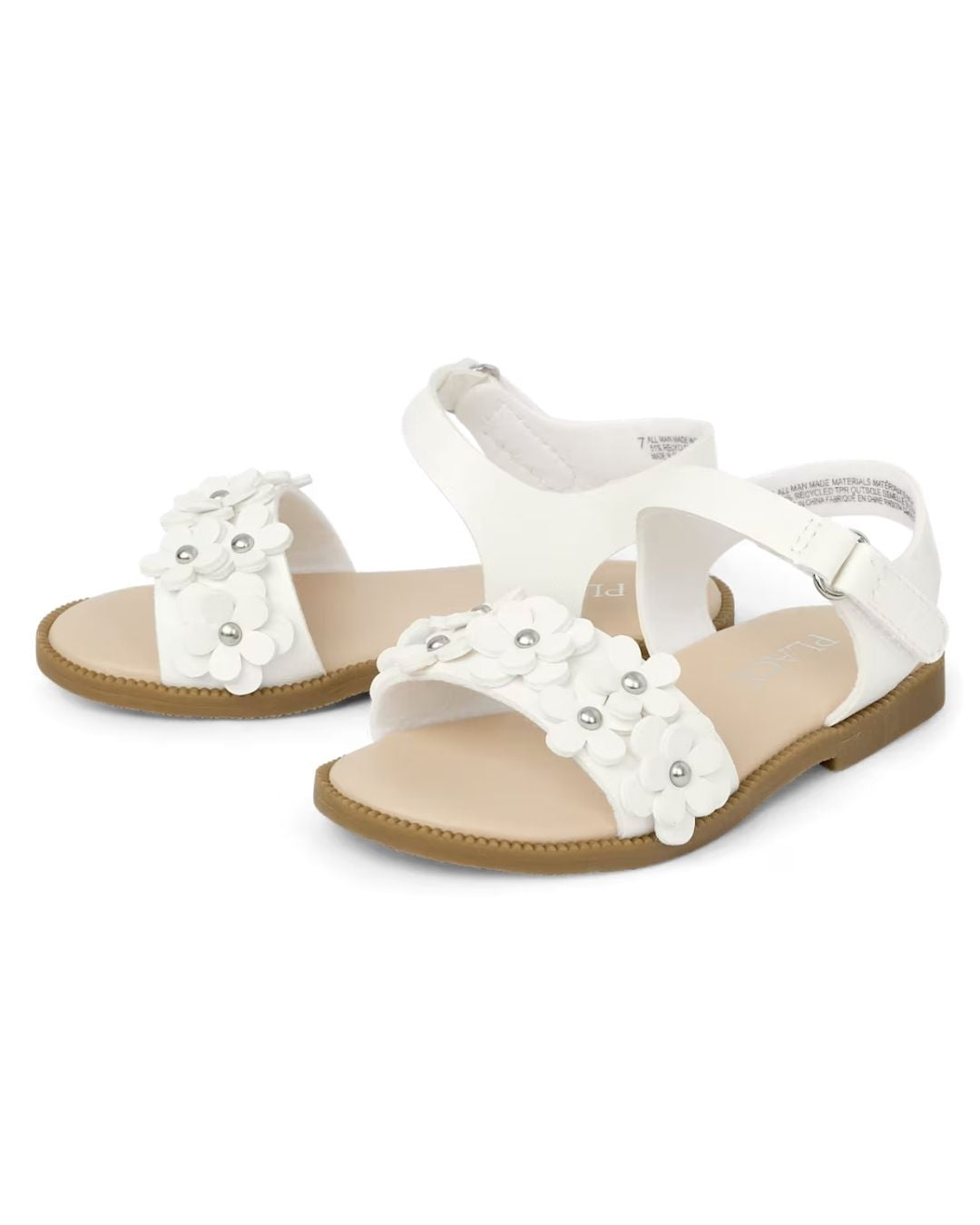 SANDALIAS BLANCAS FLORES PLACE