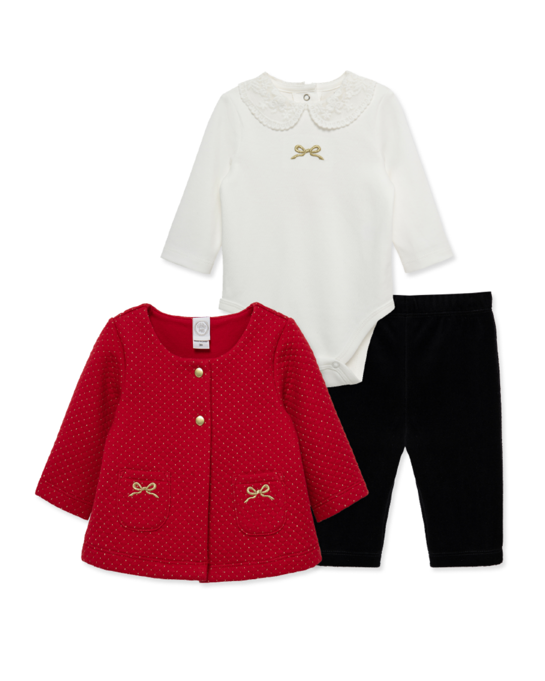 CARDIGAN SET ROJO LITTLE ME