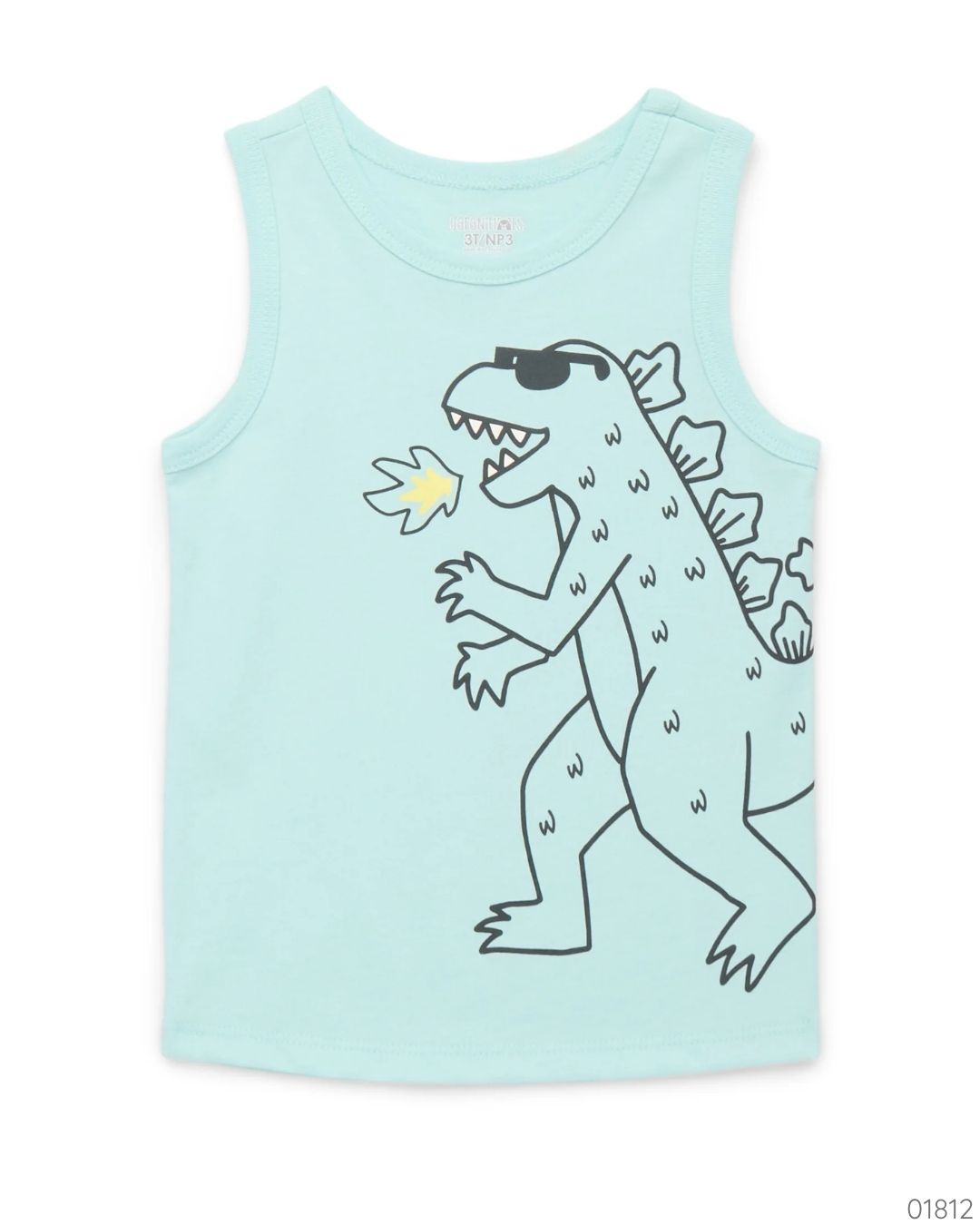CAMISA DINOSAURIO GOTZILA SIN MANGAS
