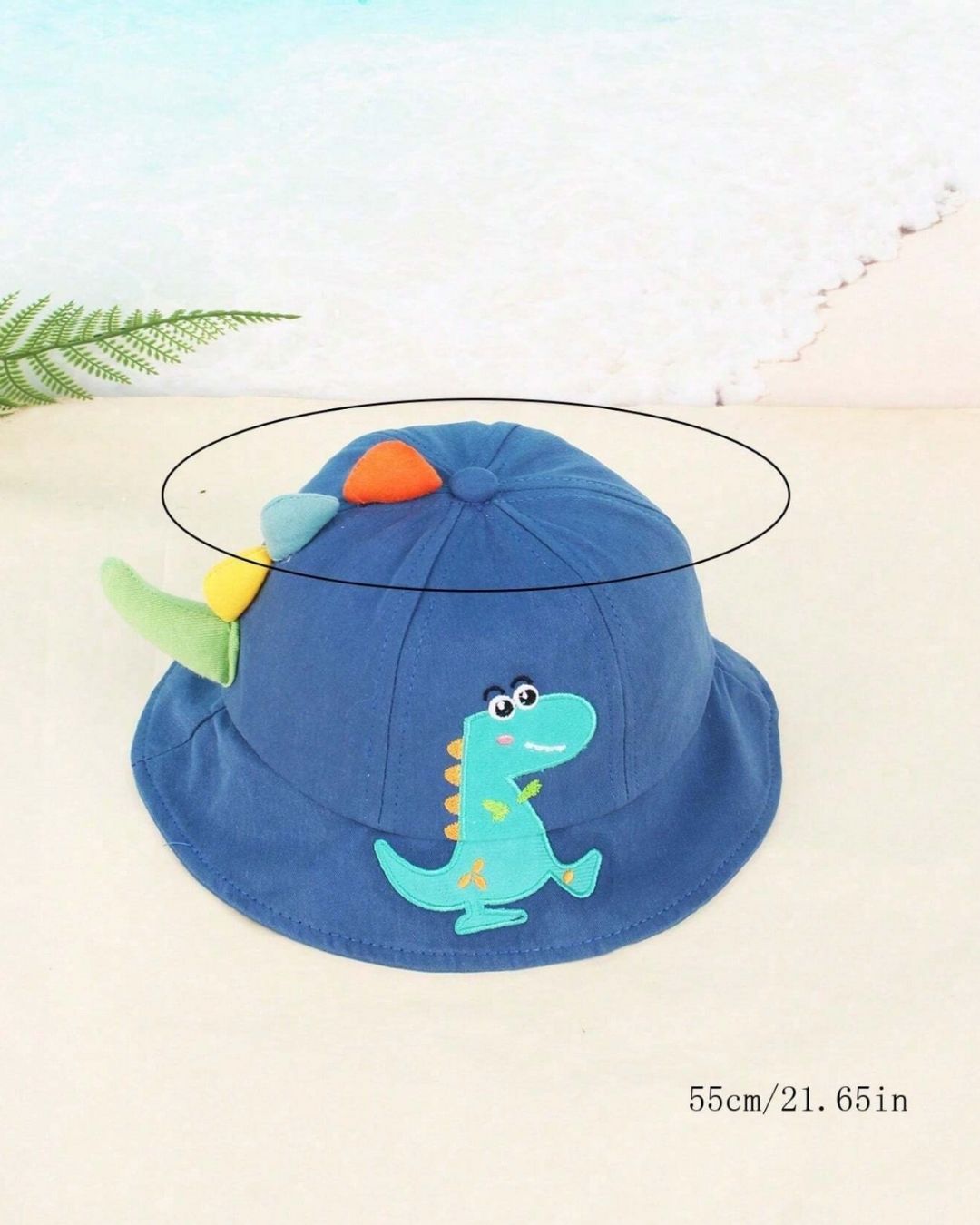 SOMBRERO DINOSAURIO AZUL