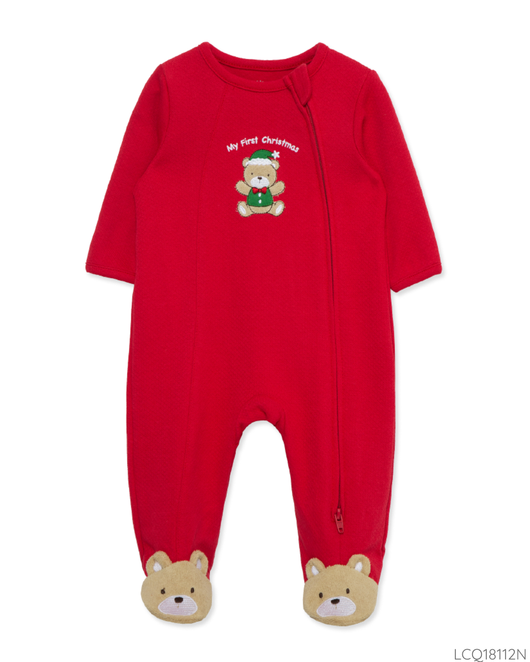 PIJAMA 1ST CHRISTMAS ROJA OSO