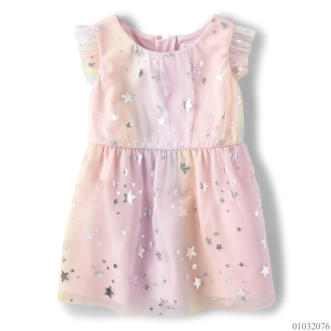VESTIDO ESTRELLAS PLATEADAS