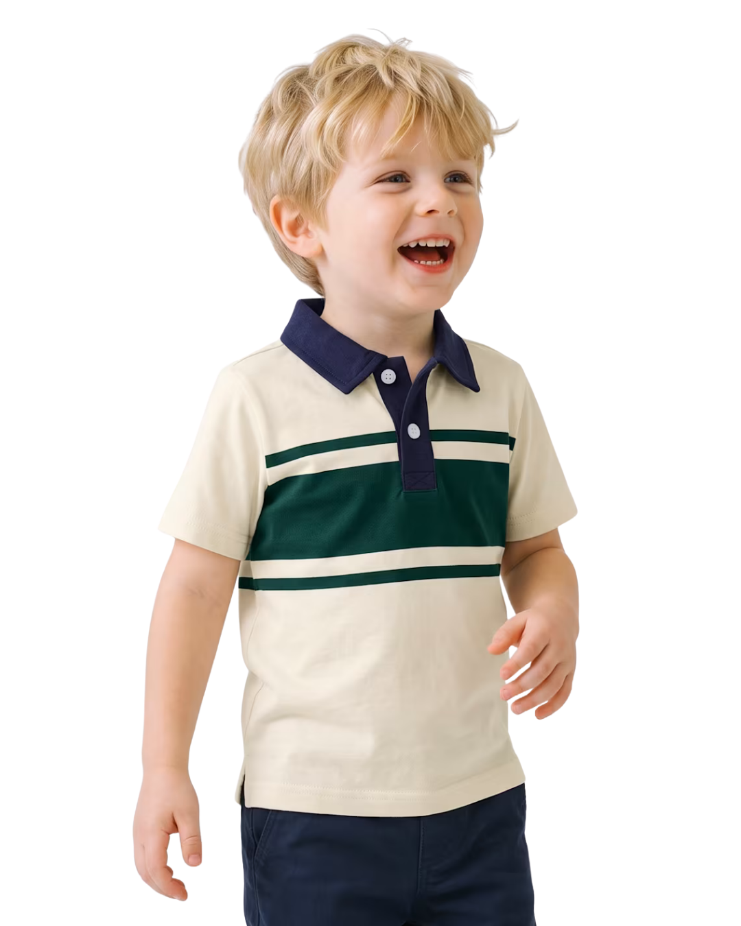 CAMISA VERDE AZUL RAYAS PLACE