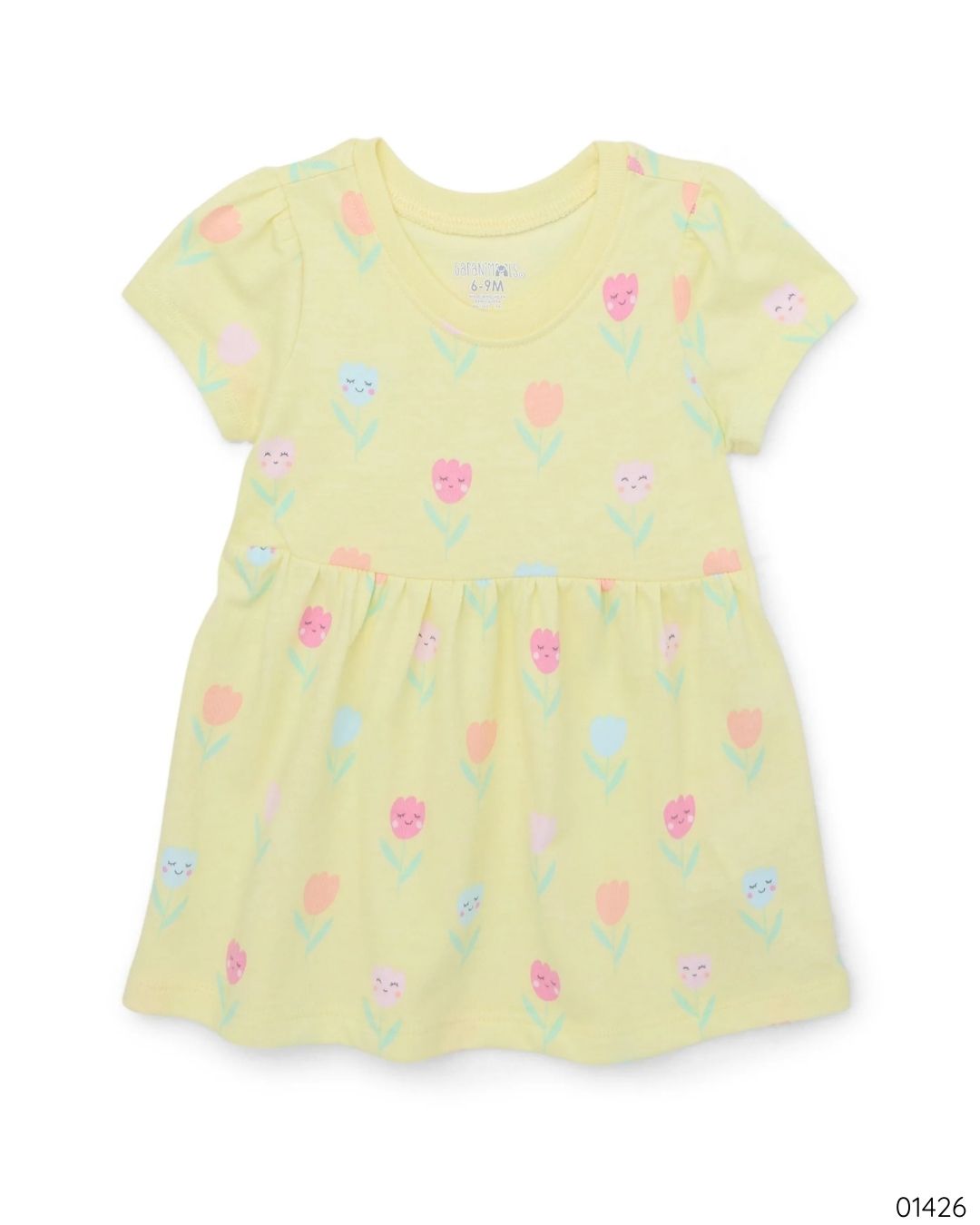 VESTIDO AMARILLO FLORES GARANIMALS