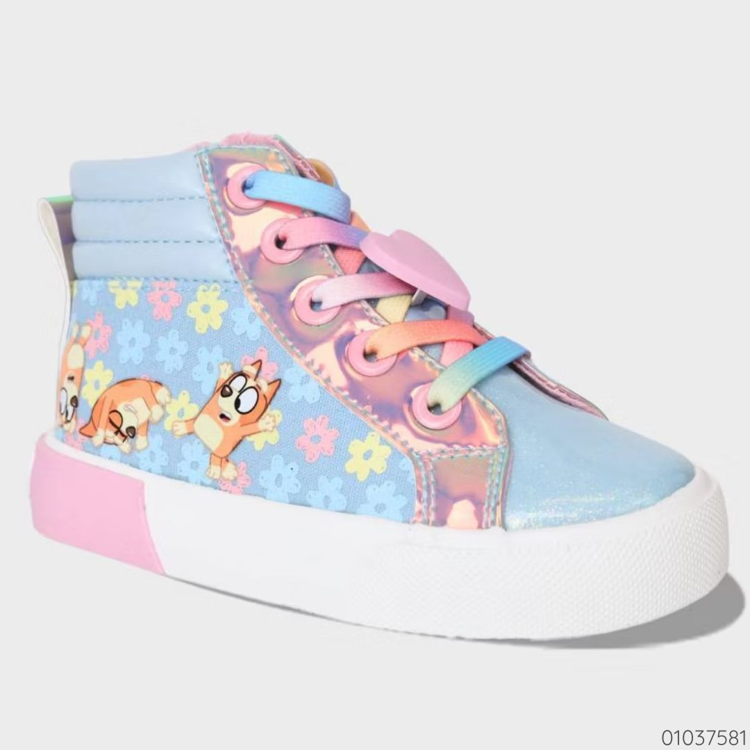 TENIS BLUEY FLORES Y CORAZON
