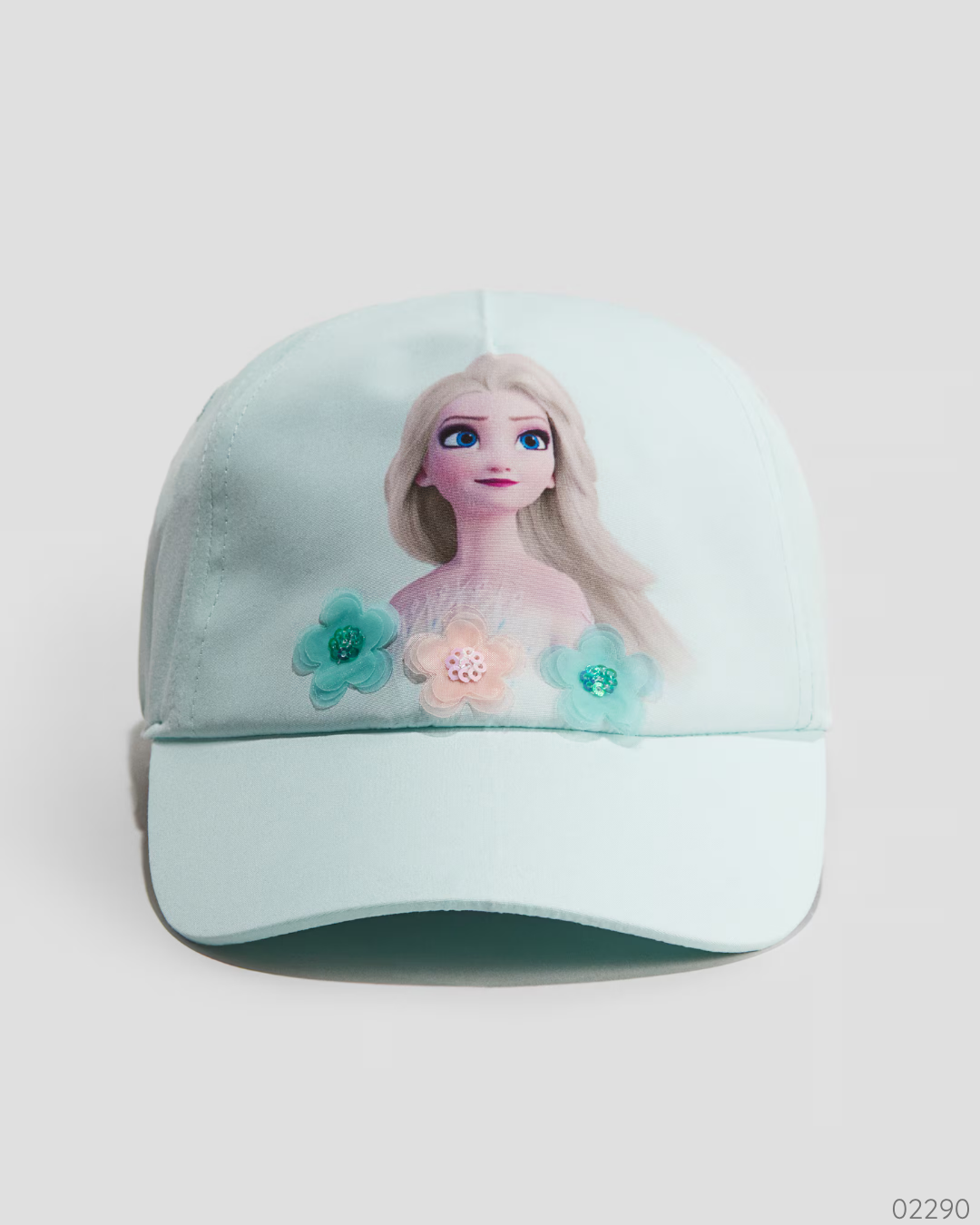 GORRA DE PRINCESA VERDE FLORES