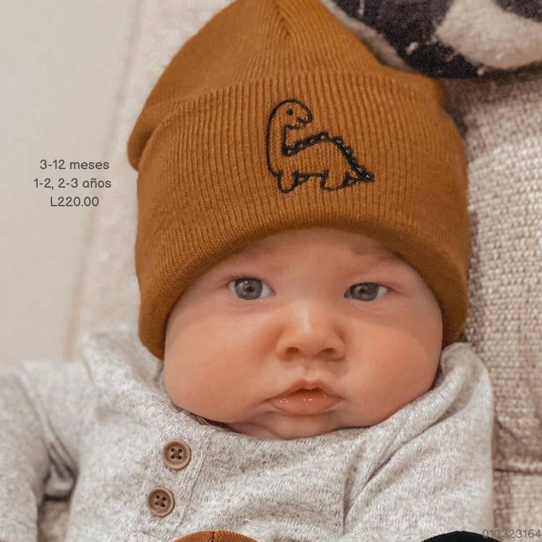 GORRO CAFE DINOSAURIO