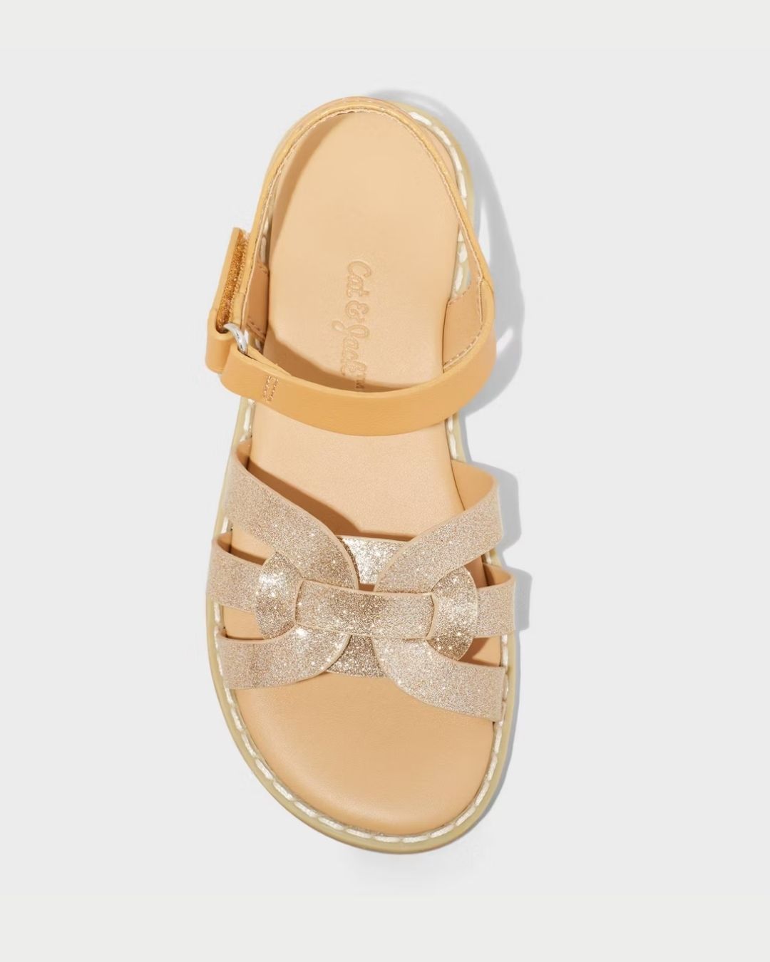 SANDALIAS DORADAS TIRAS CAT & JACK