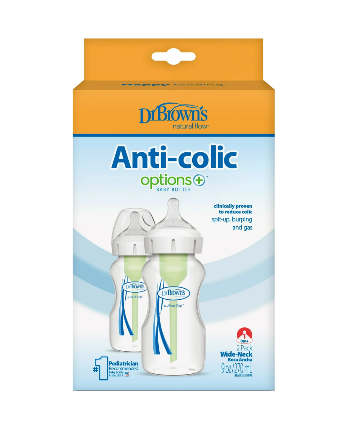 PEPES DR BROWNS 9 OZ ANTI-COLIC SET 2