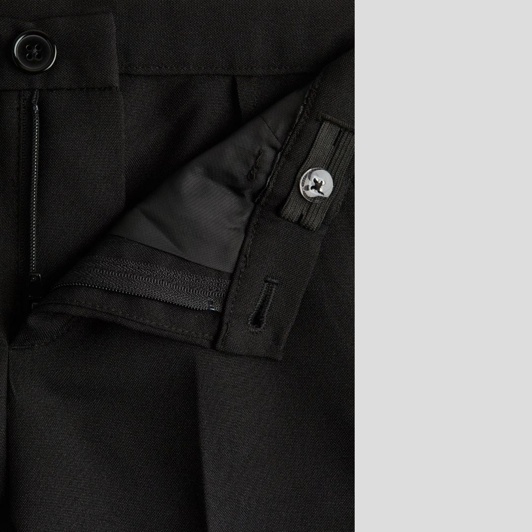 PANTALON TELA FORMAL NEGRO H & M