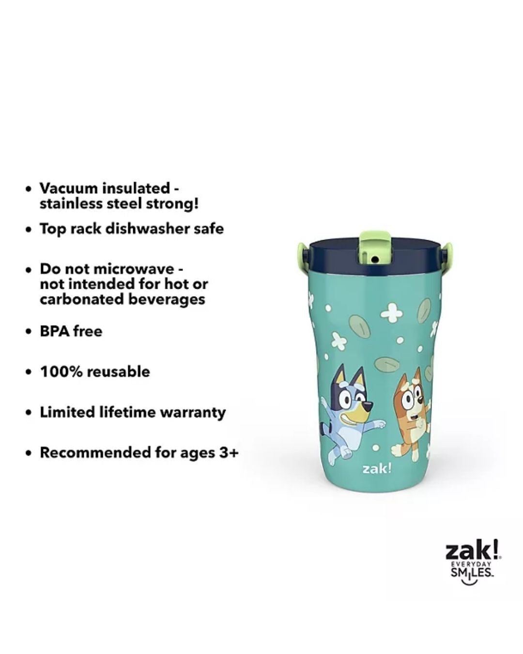 TERMO DE BLUEY 14 OZ VERDE ZAK