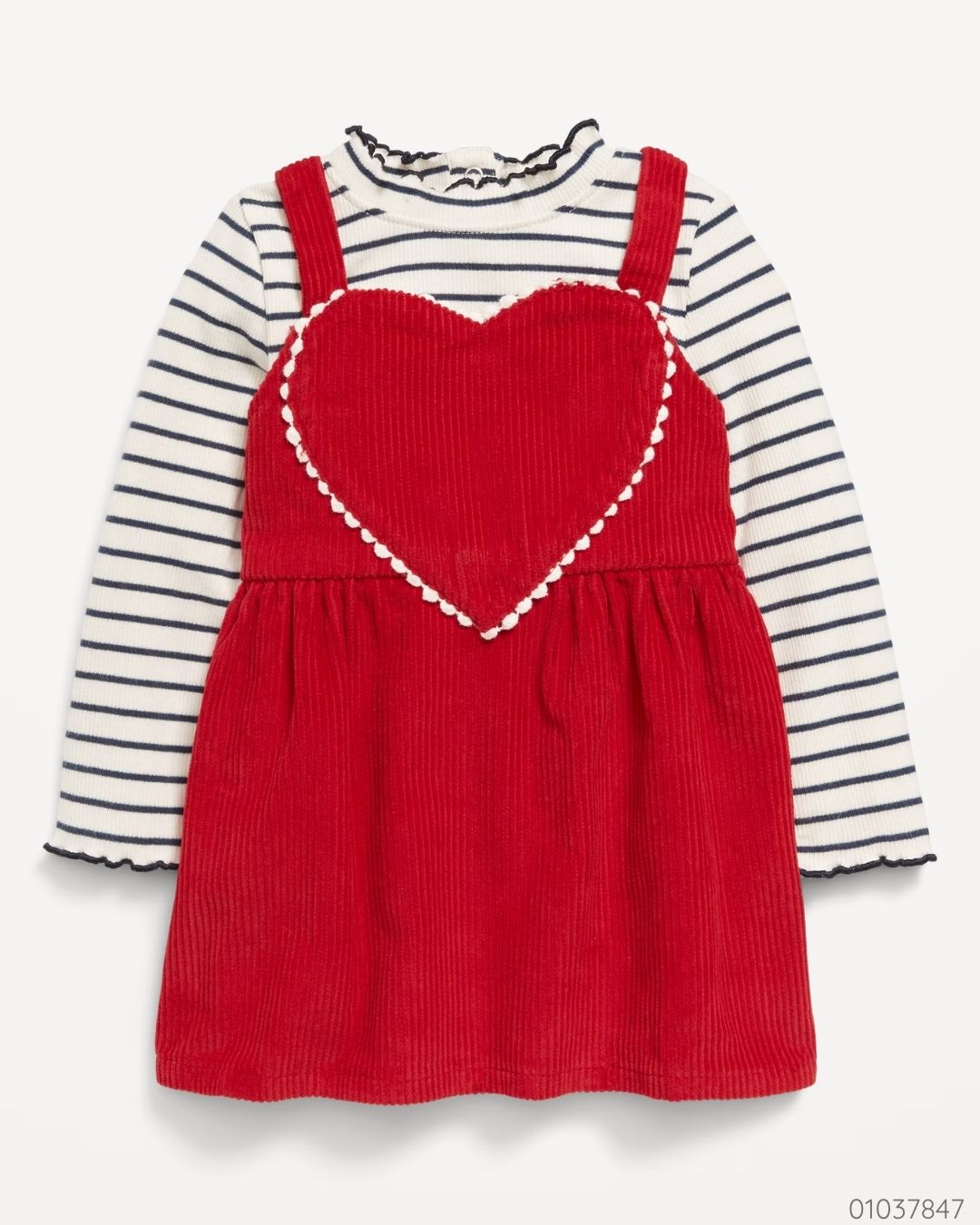 VESTIDO ROJO CORAZON OLD NAVY