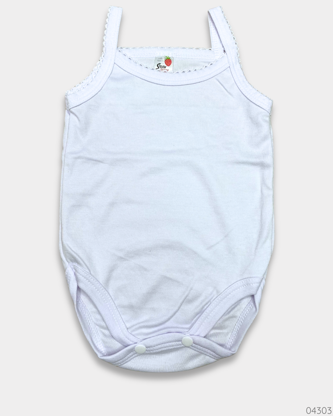 MAMELUCO BLANCO SIN MANGAS
