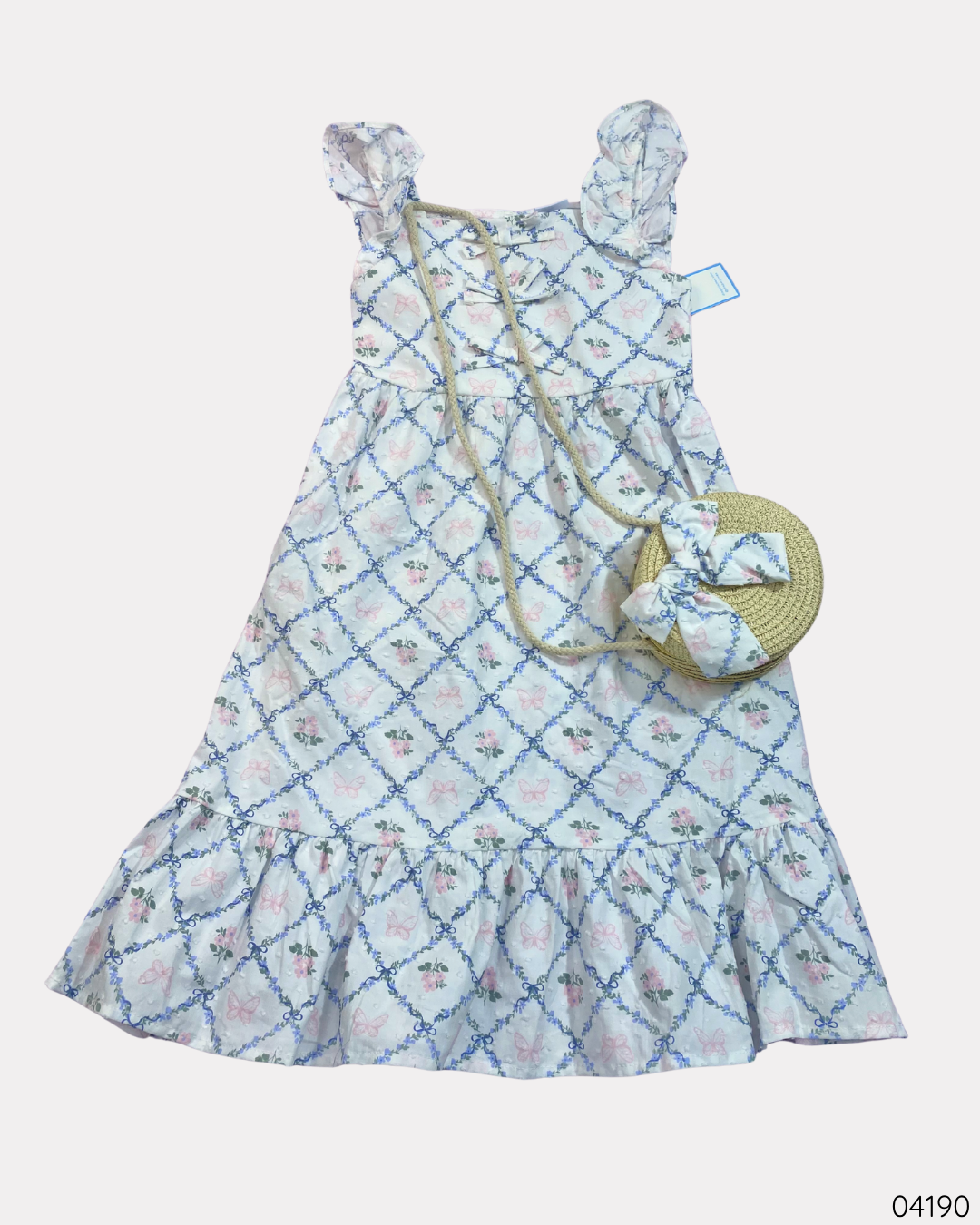 VESTIDO BLANCO CON CARTERA