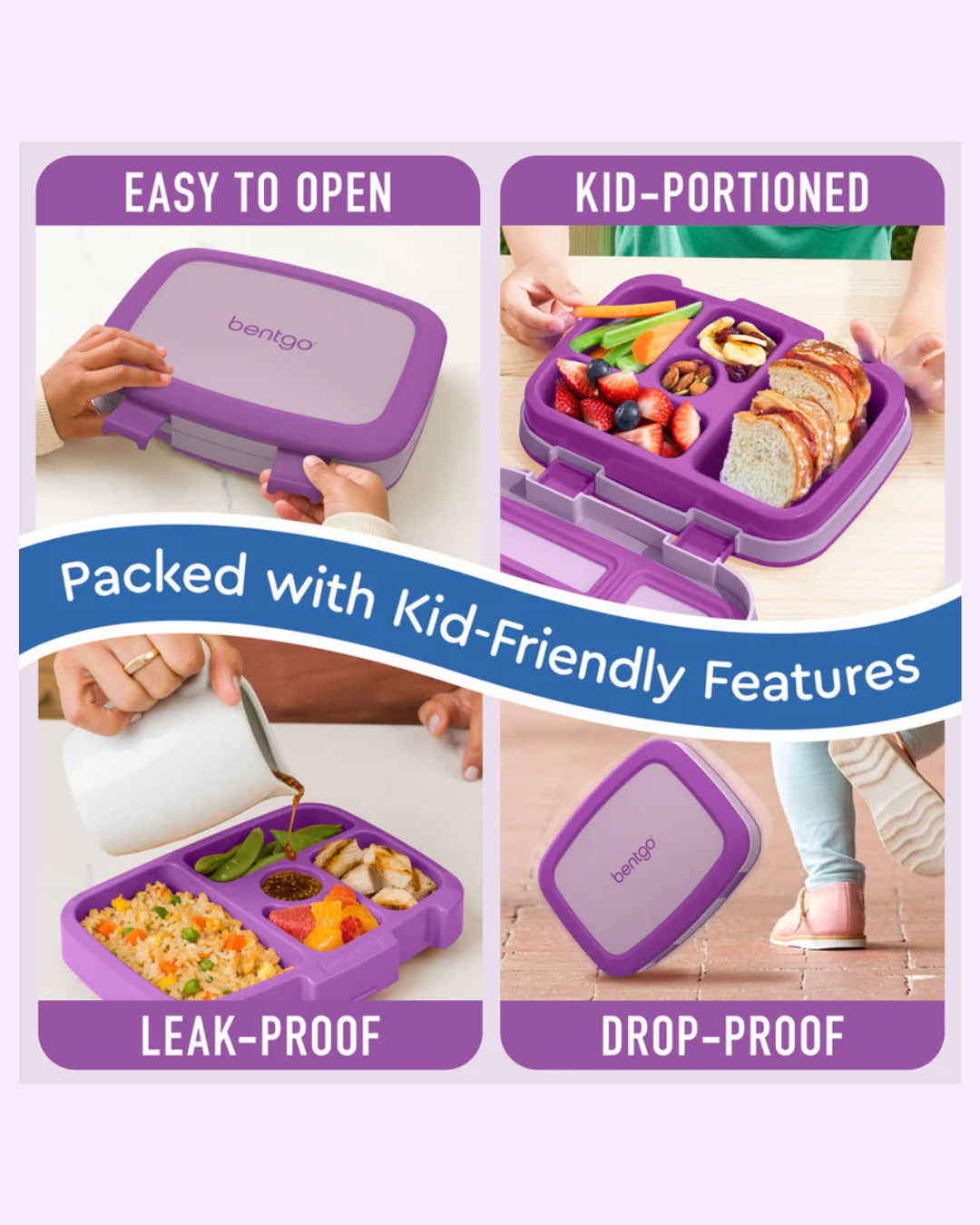CONTENEDOR COMIDA BENTGO MORADO