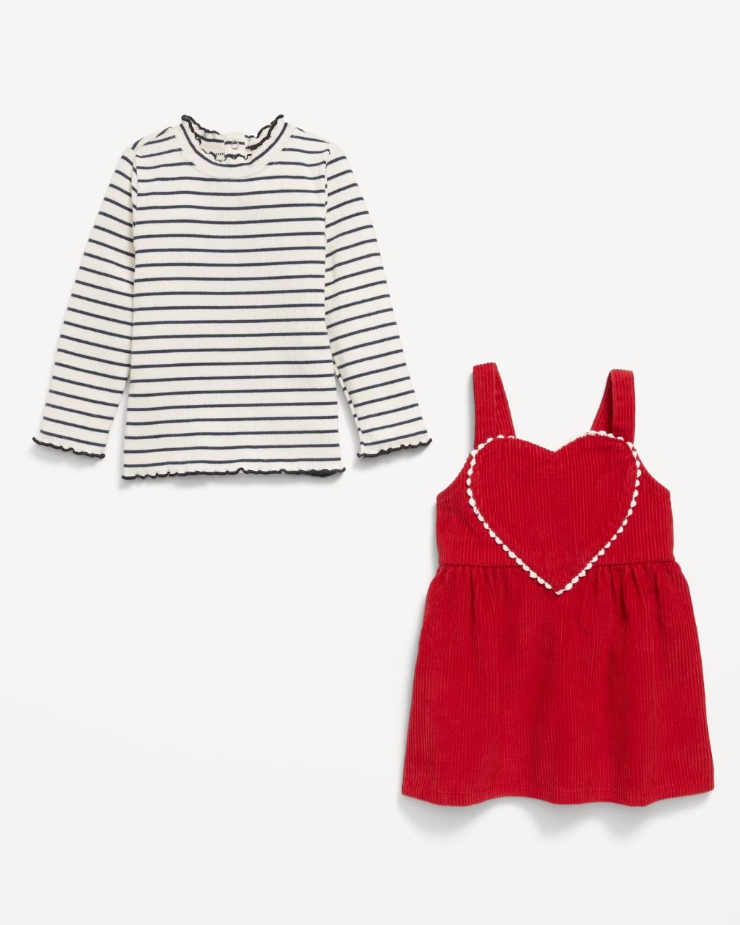 VESTIDO ROJO CORAZON OLD NAVY