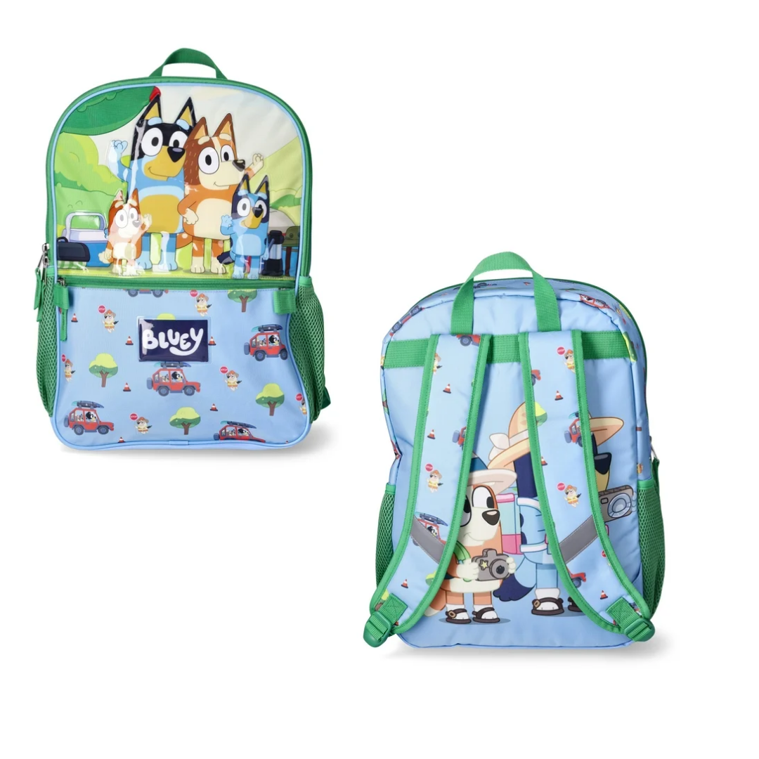 MOCHILA Y LONCHERA BLUEY VERDE