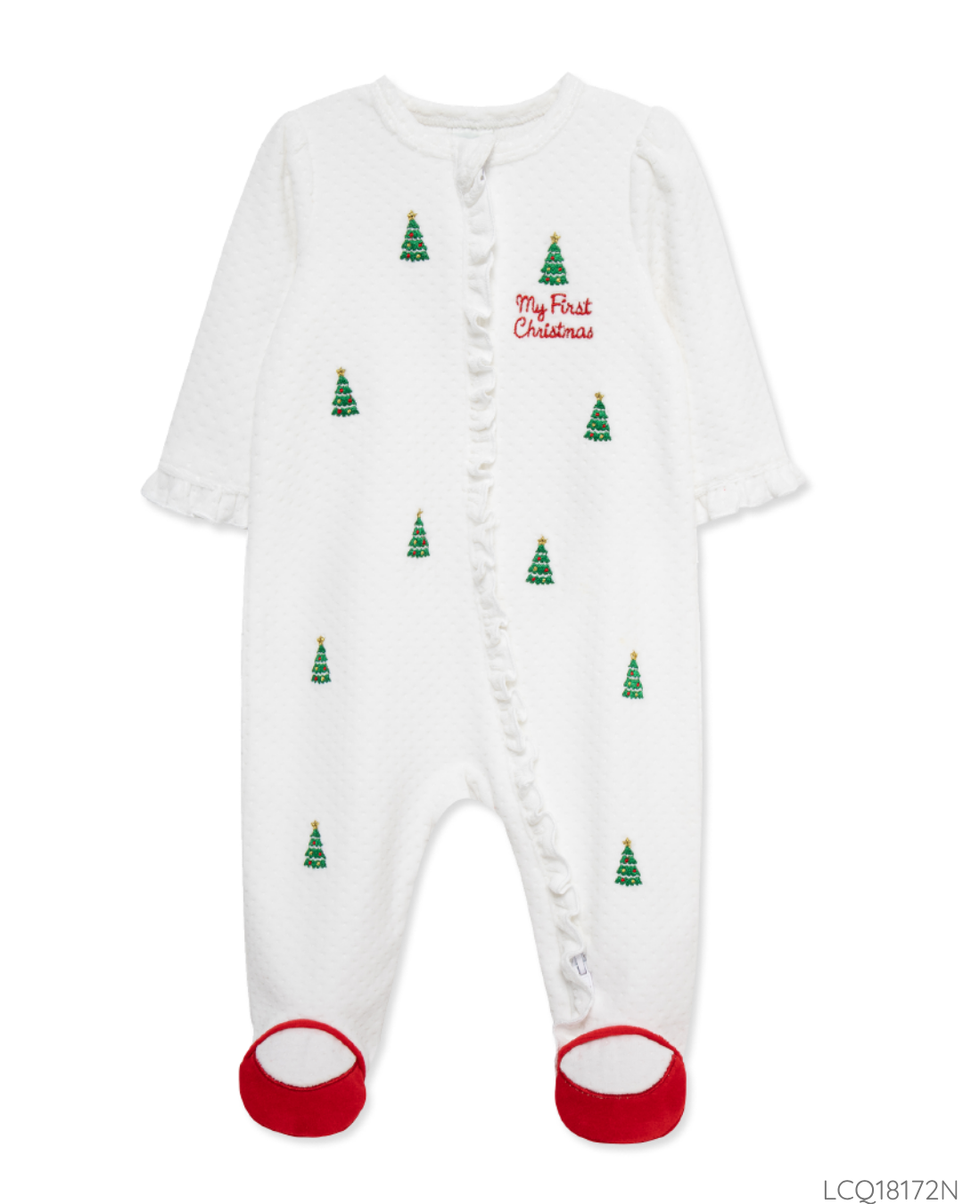 PIJAMA 1ST CHRISTMAS BLANCA TERCIOPELO